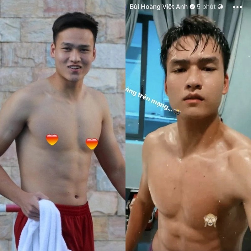 Dù mới chỉ hé lộ những hình ảnh chất lượng thấp nhưng ngoại hình của Việt Anh hoàn toàn là chất lượng cao.