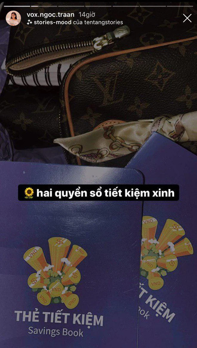 Trên Instagram cá nhân, thỉnh thoảng Võ Ngọc Trân lại khiến dân tình trầm trồ với sổ tiết kiệm hay kí hợp đồng mua đất.