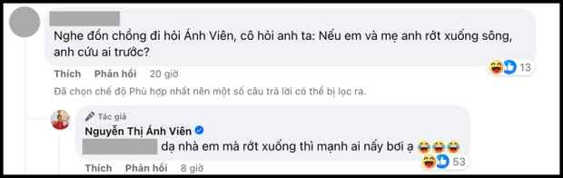Trước câu hỏi này, Ánh Viên đã có màn “thoát pressing” cực mượt, thể hiện khả năng ứng biến thông minh và hài hước: “Dạ nhà em mà rớt xuống thì mạnh ai nấy bơi ạ”. Câu trả lời cũng khiến cư dân mạng thích thú, thả like và haha tới tấp.