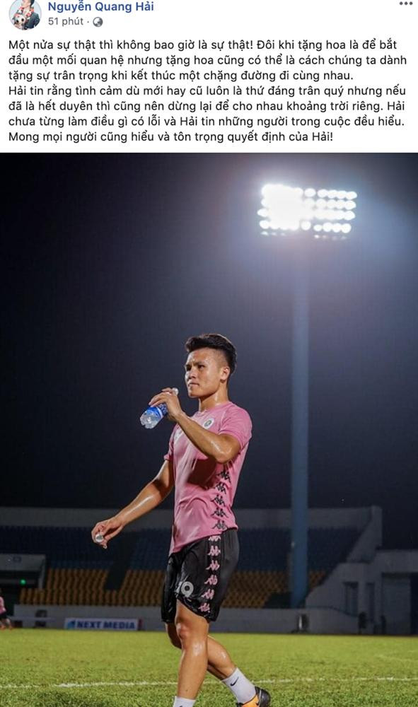 Sau khi công khai hẹn hò với Huỳnh Anh (SN 1999), nữ du học sinh vừa trở về từ Singapore, Quang Hải liên tiếp bị chỉ trích là người lăng nhăng.