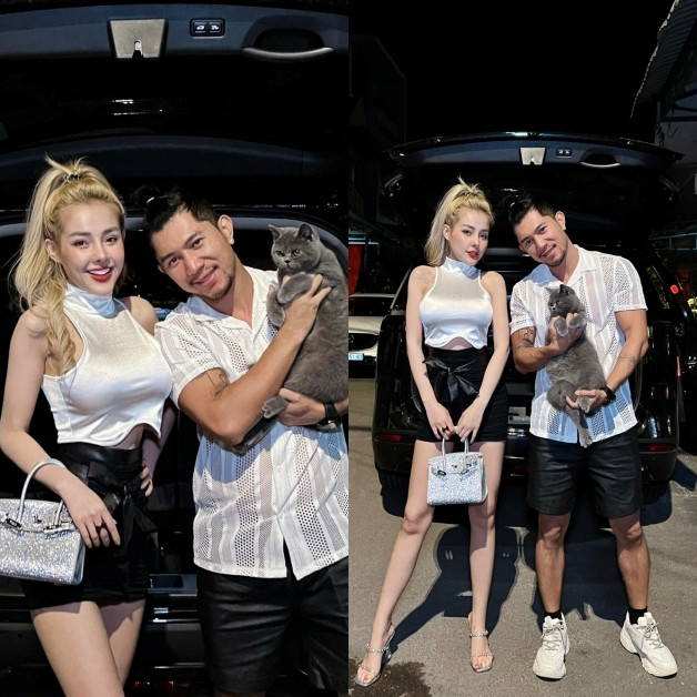 Vào ngày sinh nhật của Lương Bằng Quang, Ngân 98 đã cùng bạn trai đi nghỉ dưỡng ở một khu resort sang chảnh. Nữ DJ còn gây chú ý khi diện đồ tắm, tay cầm bánh kem để chúc mừng ngày vui của nửa kia.