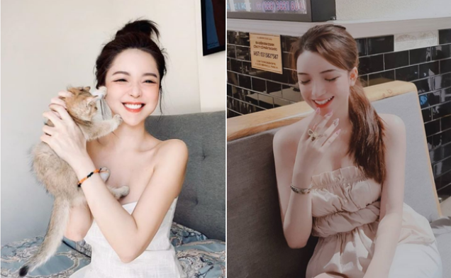 Một sự giống nhau đầy bất ngờ khác là giữa Hạnh Nguyên (trái) và Khánh Hà (phải).