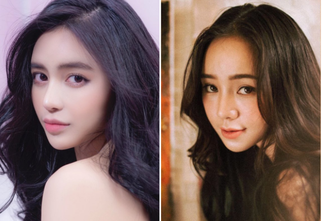 Trang Anna và Quỳnh Kool giống nhau từ nét mặt, góc mặt, biểu cảm khuôn mặt. Nhiều người nhận xét, 2 cô nàng hot girl này chắc chắn phải là "chị em sinh đôi" với nhau mới hợp lý.