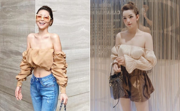 Xét về độ xinh tươi, rạng rỡ thì thực sự Hạnh Nguyên (trái) và Khánh Hà (phải) là một chín, một mười.