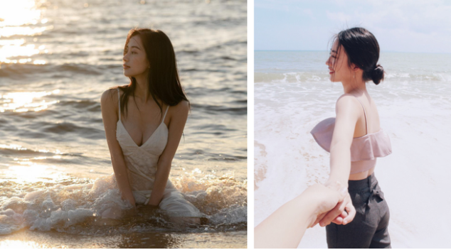 Jun Vũ (ảnh trái) và Hải Hà (ảnh phải) - bạn gái Rocker Nguyễn đều là những mỹ nhân Việt với góc nghiêng "đi vào lòng người".