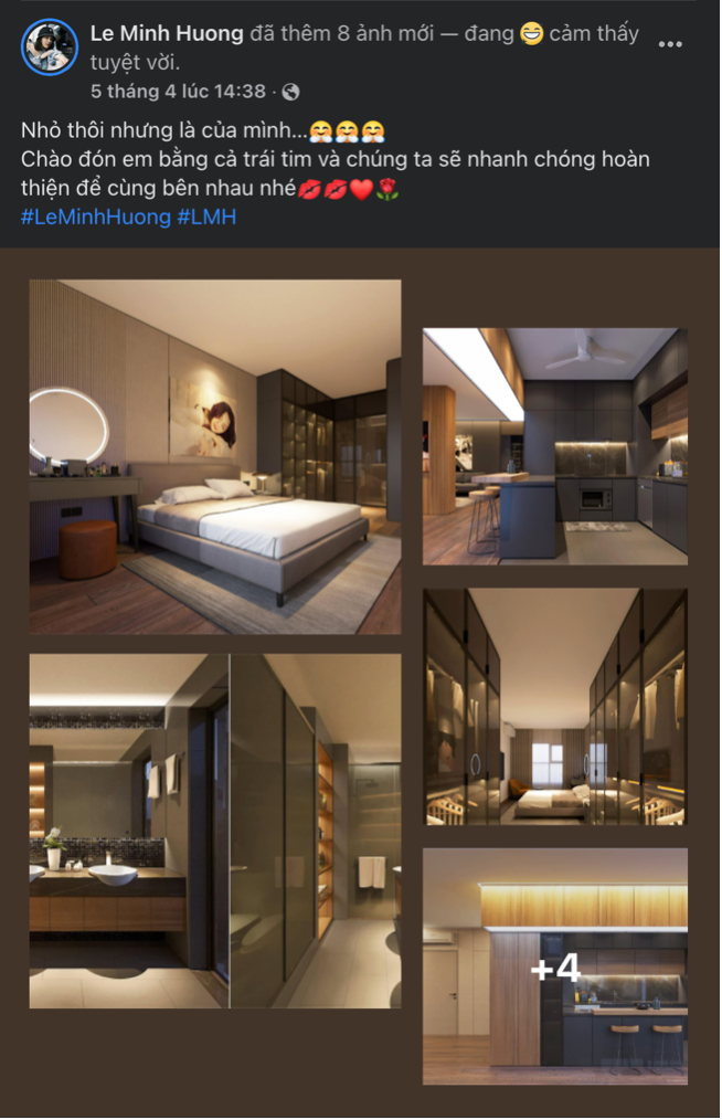 Mới đây, hot girl "Nhật ký Vàng Anh" khiến nhiều người trầm trồ khi khoe căn hộ mới tậu.