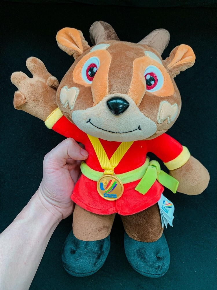 Dieu it biet ve thu nhoi bong Sao La - Linh vat SEA Games 31-Hinh-4