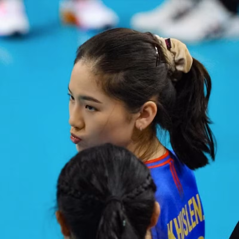 Nhan sắc xinh đẹp của Engbold trong đội tuyển quốc gia Mông Cổ.