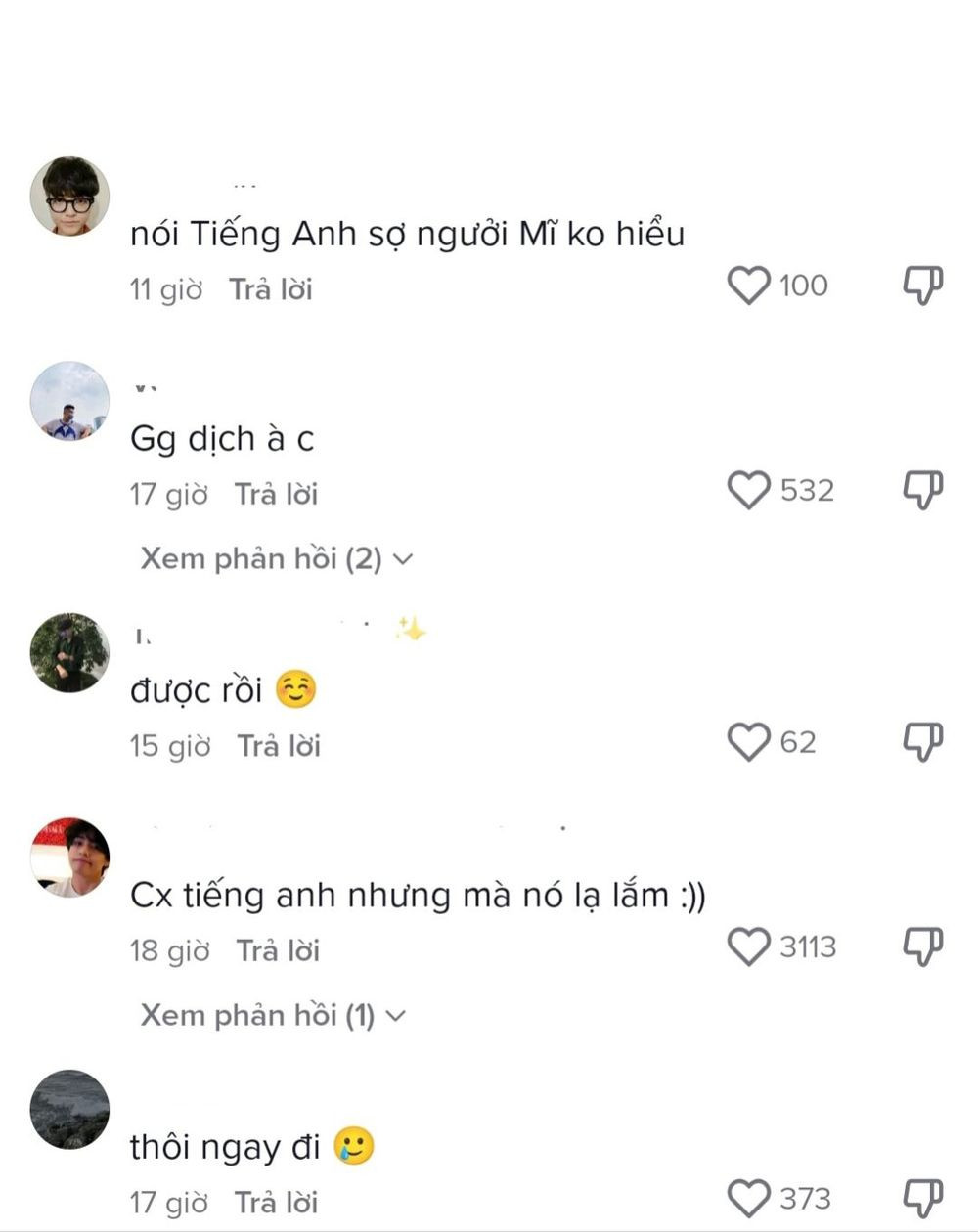 Tuy nhiên, phát âm và cách sử dụng từ của TikToker triệu view này khiến nhiều người lắc đầu ngán ngẩm.