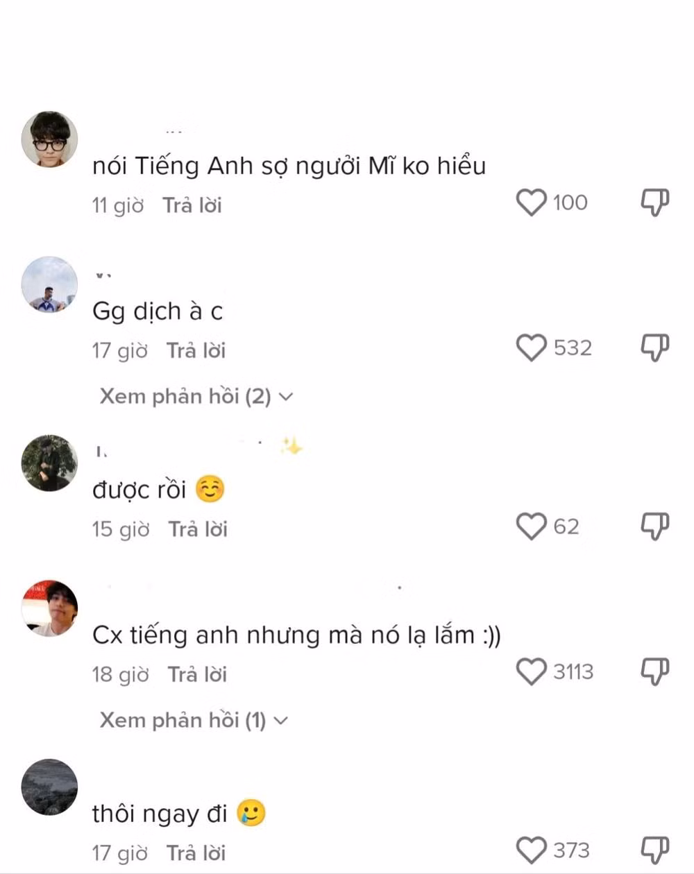 Tuy nhiên, phát âm và cách sử dụng từ của TikToker triệu view này khiến nhiều người lắc đầu ngán ngẩm.