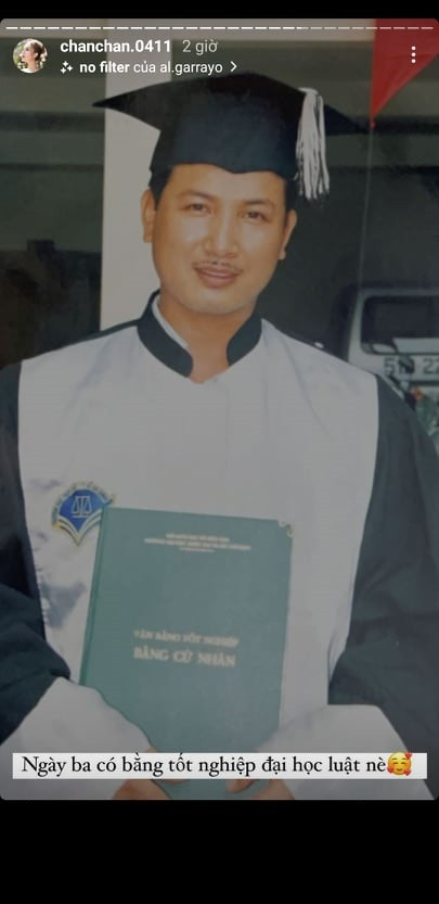 Bố của Xoài Non còn tốt nghiệp đại học danh giá.