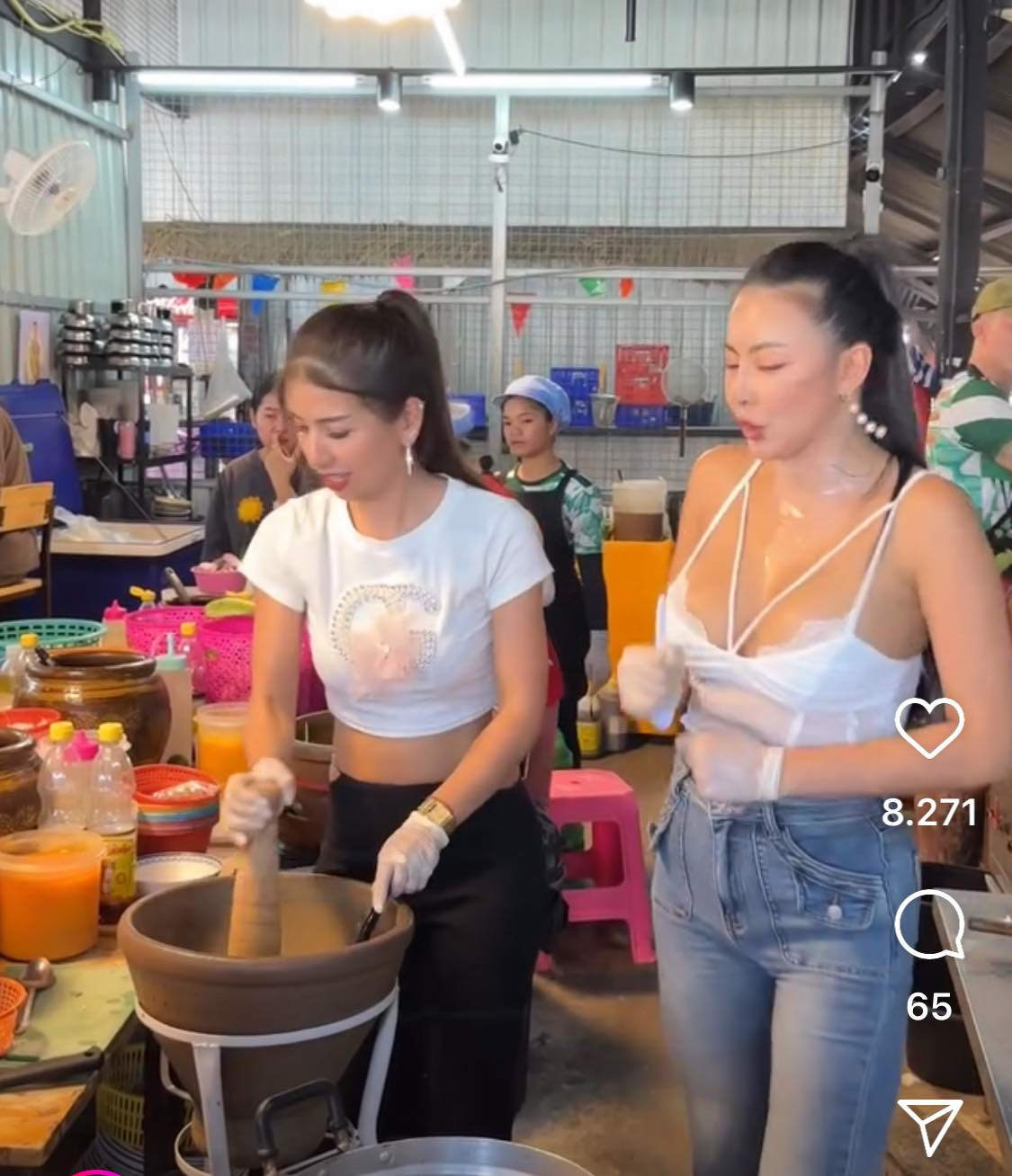 Nhờ ngoại hình bắt mắt, cách nói chuyện khéo léo, duyên dáng, trang cá nhân của Prez nhanh chóng thu được nhiều lượt tương tác cao, nhờ vậy mà nhà hàng của cô cũng trở nên đông khách hơn.