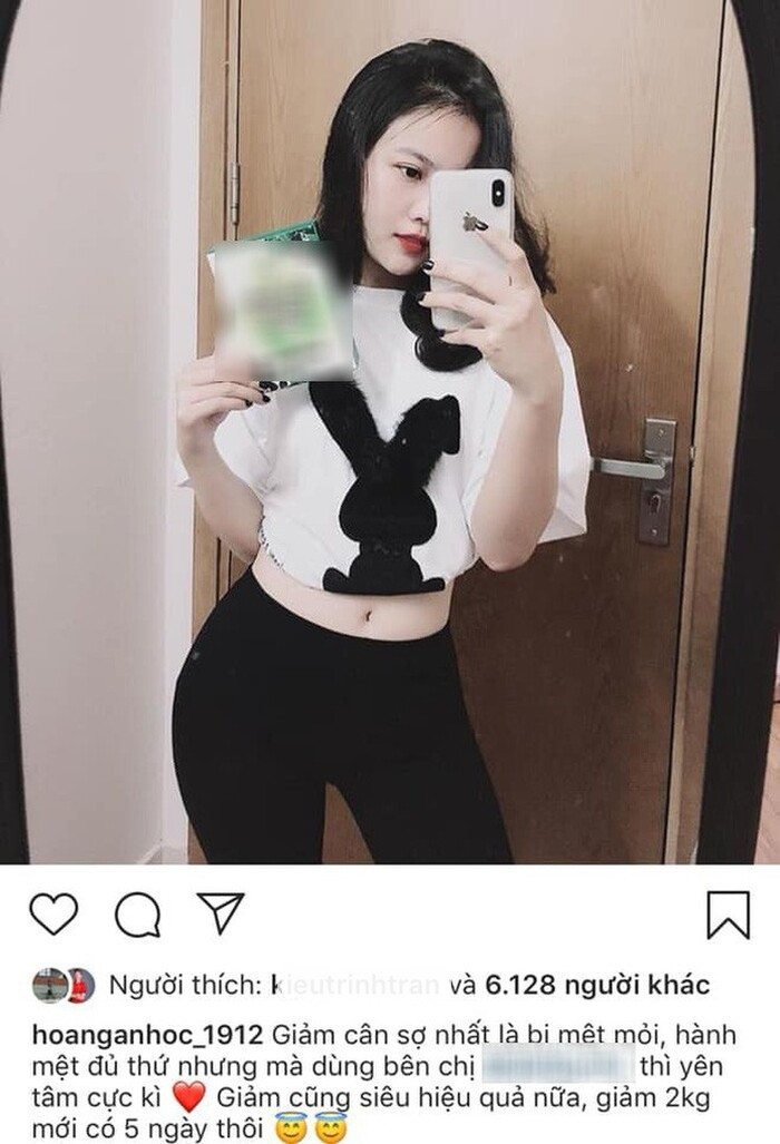 Hoàng Anh (Ốc) - người yêu cũ của tuyển thủ Đoàn Văn Hậu được người hâm mộ gọi với cái tên "Gương mặt vàng trong làng PR thuốc giảm cân".