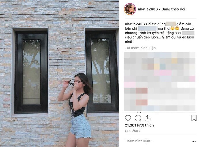 Đặc biệt còn có khoảng thời gian chỉ trong vài ngày mà Nhật Lê vừa tích cực giảm cân bằng sản phẩm này, rồi lại quay sang cố gắng tăng cân bằng một sản phẩm khác.