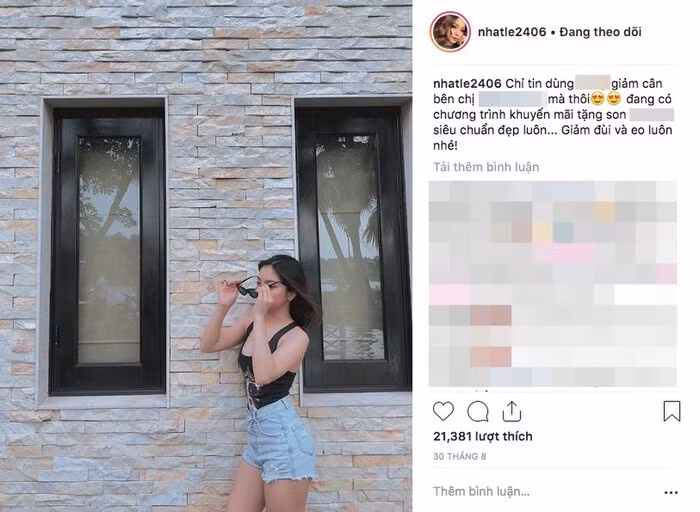 Đặc biệt còn có khoảng thời gian chỉ trong vài ngày mà Nhật Lê vừa tích cực giảm cân bằng sản phẩm này, rồi lại quay sang cố gắng tăng cân bằng một sản phẩm khác.