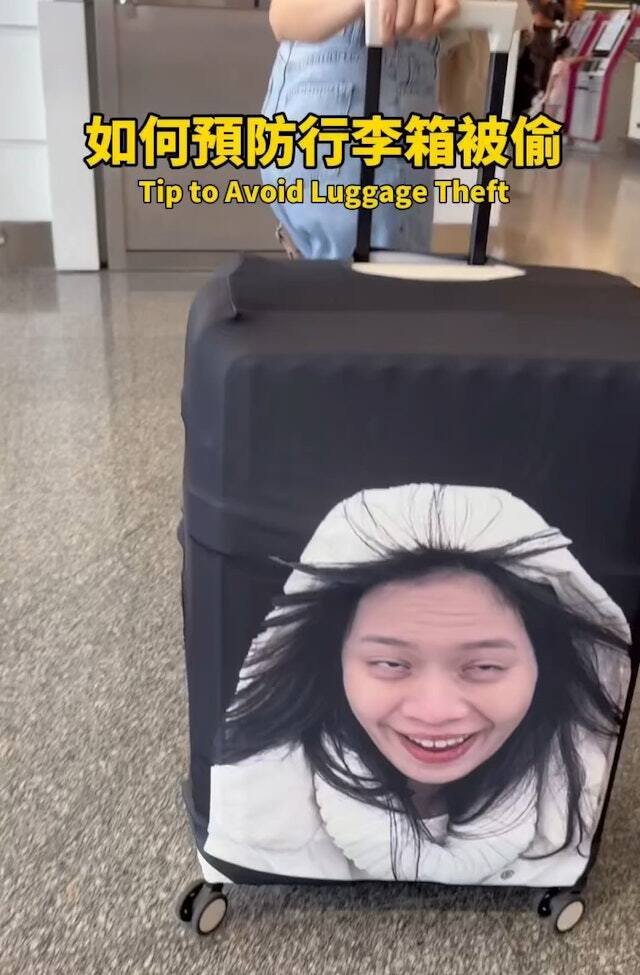 Hình ảnh chiếc bọc vali đang gây bão trên MXH.