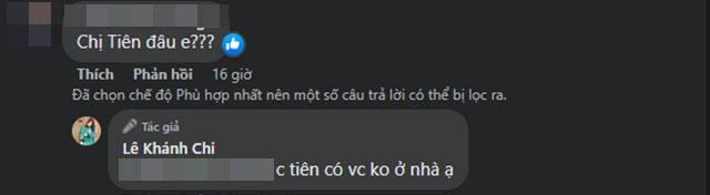 Ngay lập tức, chính chủ vào trả lời: "Chị Tiên có việc không ở nhà ạ", "Chị Tiên đi dự họp báo không ở nhà".
