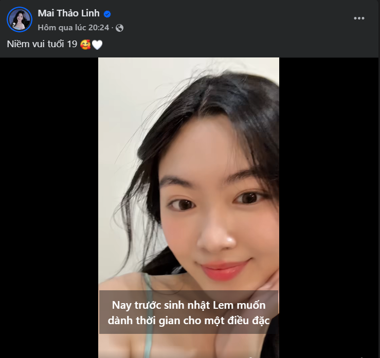 Trên trang cá nhân, con gái Quyền Linh đăng tải đoạn video đến thăm trại trẻ em và gọi đây là "Niềm vui tuổi 19".