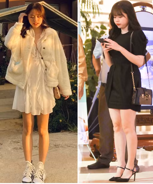 Theo đó, trong sự kiện Huỳnh Anh thực tế mũm mĩm hơn rất nhiều so với ảnh trên mạng. Thậm chí ở góc nghiêng, bạn gái mới Quang Hải còn để lộ cằm nọng khá rõ ràng.