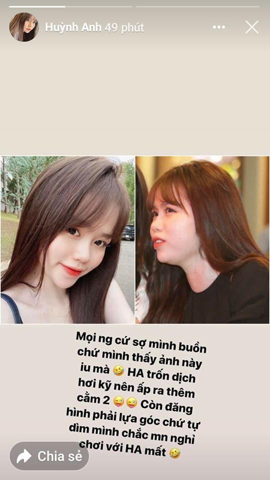 Để "phản pháo" nhận xét của cư dân mạng, mới đây, bạn gái Quang Hải đã đăng đàn trên story hình ảnh của chính mình.