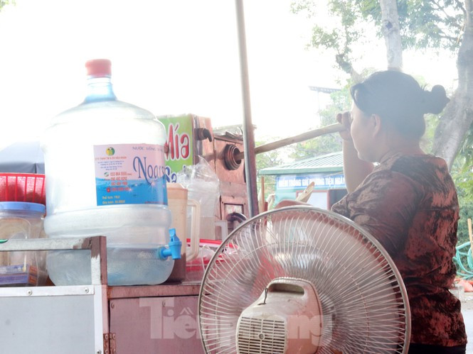 Cũng kinh doanh nước mía theo mùa, chị Vũ Ánh Ngọc tại Tây Hồ, ngày bán ít nhất cũng được 70 – 80 cốc. Khách chủ yếu là người qua đường và dân xung quanh. Những ngày cao điểm chị bán trăm cốc, lãi hơn 1 triệu đồng