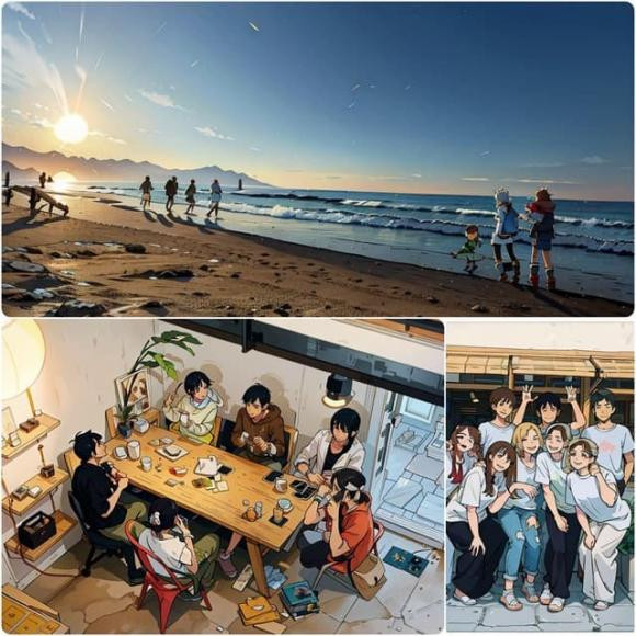 Bên cạnh phiên bản gốc, những hình ảnh này giống được vẽ lại và chỉnh sửa thêm các chi tiết trông "ảo" hơn bình thường.