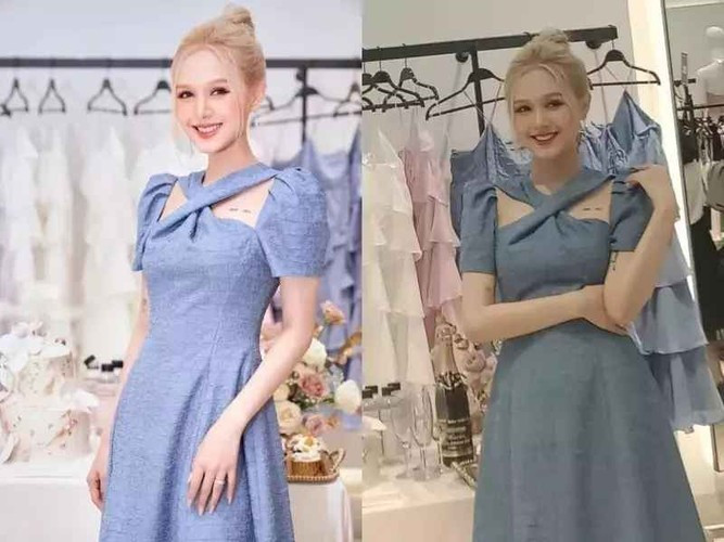 Nước da trắng sáng, ngũ quan sắc nét cùng trang phục gợi cảm, thời thượng đã giúp Xoài Non chiếm trọn spotlight.