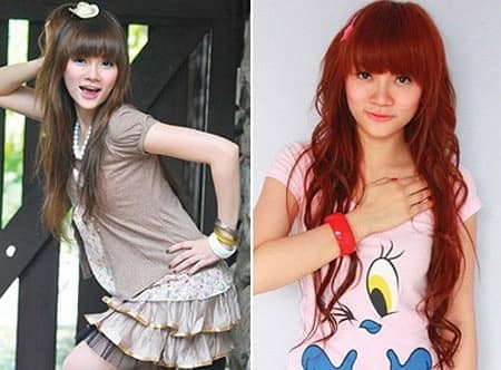 Ca sĩ Thu Thủy thời những năm 2000 là hot teen nổi đình đám với mái tóc sư tử của mình.