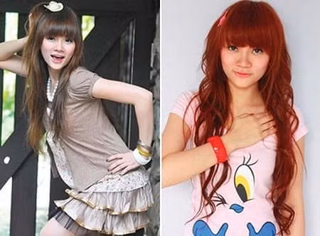 Ca sĩ Thu Thủy thời những năm 2000 là hot teen nổi đình đám với mái tóc sư tử của mình.