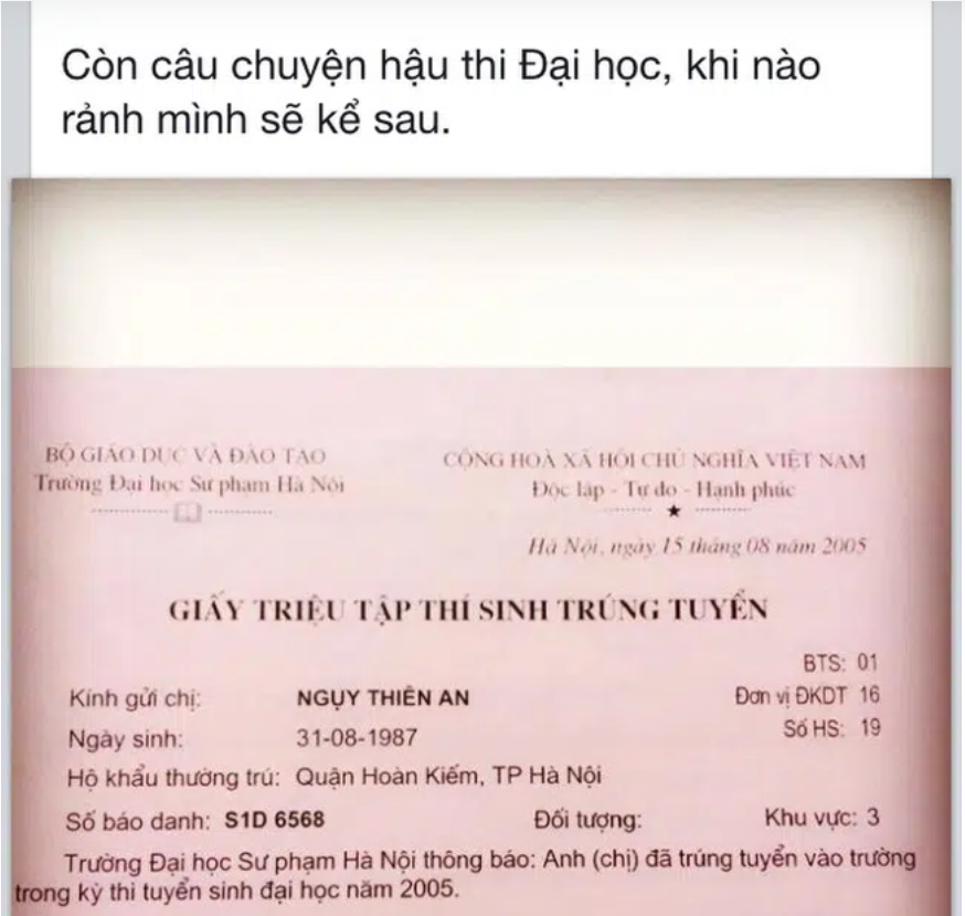 An Nguy cũng chẳng ngại ngần thú nhận thẳng mình là người lười biếng, ham chơi. Và suốt 12 ngồi trên ghế nhà trường, nữ vlogger chưa bao giờ tự hào về kết quả học tập.