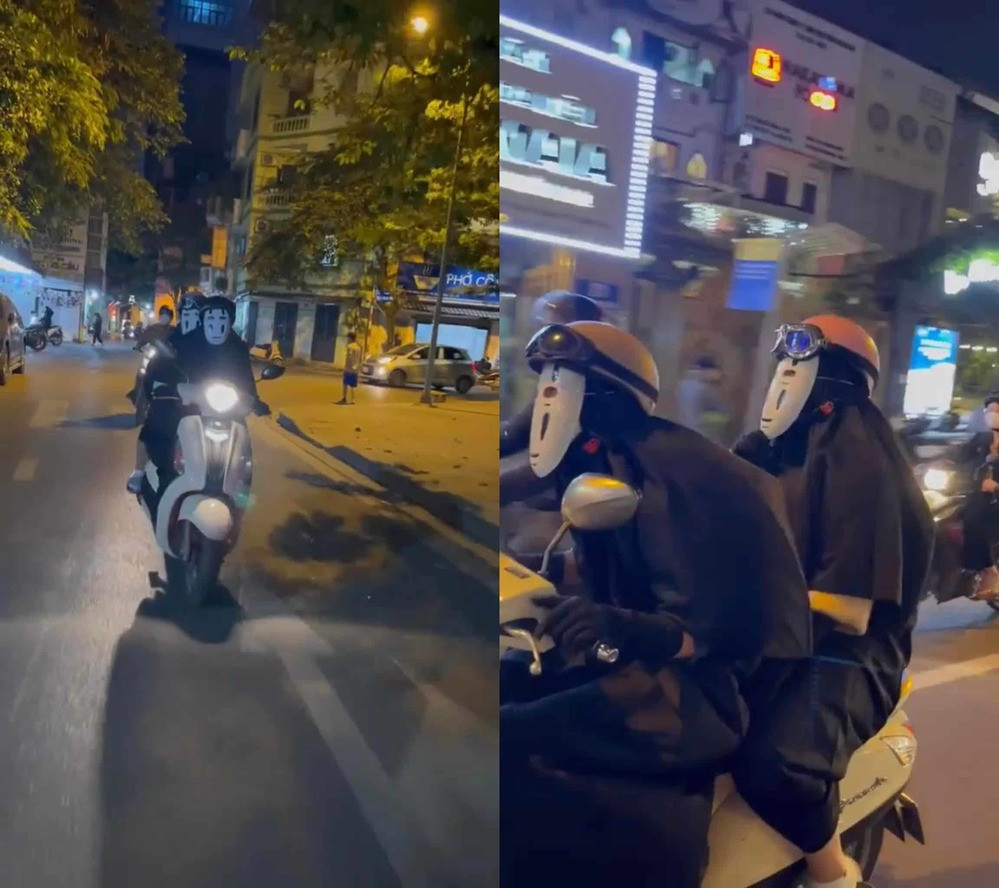 Mang mặt nạ Vô Diện 2 cô bạn cũng có khiến 1 vài em bé sợ nhưng hầu hết đều rất thích thú và còn bị các bé trêu ngược lại.