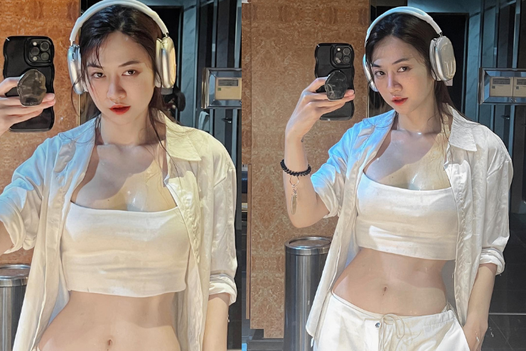 Tuy lịch trình công việc bận rộn, người đẹp luôn cố gắng sắp xếp thời gian để tập luyện thể thao, chạy bộ cùng bạn bè.