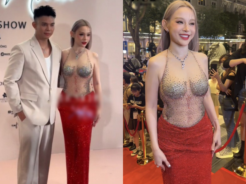 "Xinh đẹp không góc chết luôn chị ơi", "Đẹp ngọt ngào, quyến rũ quá", "Bộ đồ nhìn khá táo bạo nhưng nhìn kỹ mới thấy kín đáo nhá", "Đẹp tuyệt, giai nhân là đây chứ đâu", "Không hổ danh hot girl đời đầu",... là những bình luận của cư dân mạng.