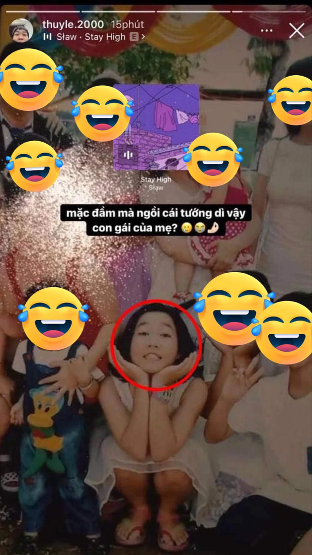 Trong bức ảnh được Lê Thuỵ chia sẻ, nhiều người đã suýt không nhận ra đó là cô nàng.