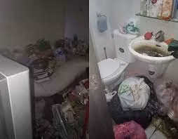 Sau vài phút sững sờ, chủ nhà đã gọi điện cho nam thanh niên và yêu cầu anh ta dọn dẹp. Nam thanh niên nói sẽ giải quyết khi đi công tác về. Đến nay, sự việc đã được giải quyết nhưng chủ nhà cho biết không dám để anh ta gia hạn hợp đồng thuê nhà.