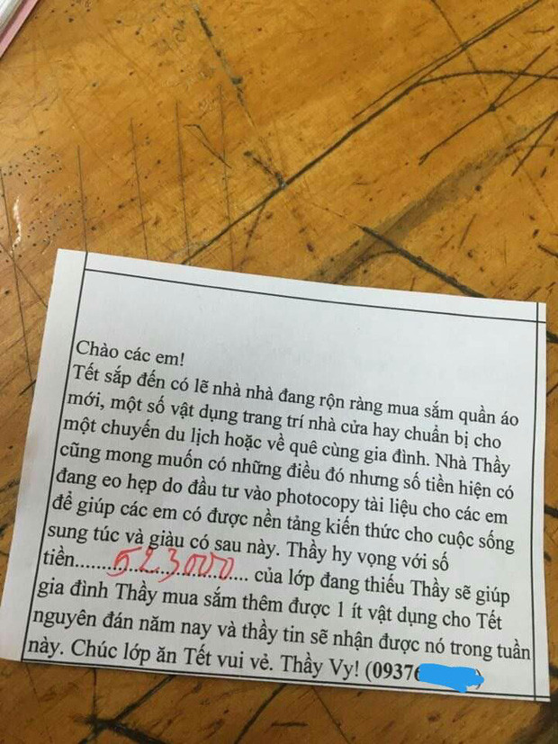 Trả tiền một lần thì ít nên nhiều lớp thường để dành cuối năm trả một thể. Tuy nhiên, đôi khi lớp trưởng lỡ quên chưa kịp trả tiền photo nên sinh ra vô số tình huống đòi nợ hài hước, điển hình là như câu chuyện của lớp học do nợ tiền photo quá lâu khiến thầy giáo phải chọn cách đòi nợ.