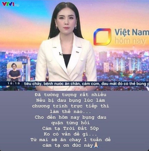 Mới đây trên trang cá nhân của mình, Mai Ngọc bất ngờ chia sẻ một tình huống oái ăm có thật xảy đến với cô ngay trong buổi lên hình trực tiếp trên sóng VTV1 ngày 24/10.