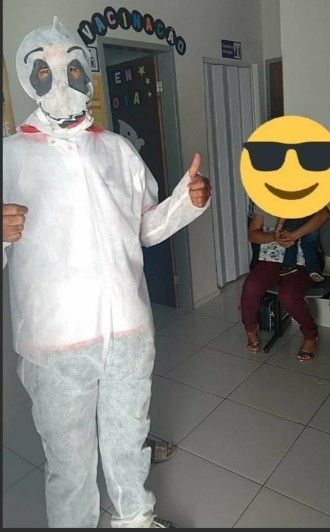 Một phiên bản lỗi của linh vật Bé Giọt Nước nhìn chẳng khác gì nhân vật "Whisper ghost" trong loạt hoạt hình nổi tiếng.