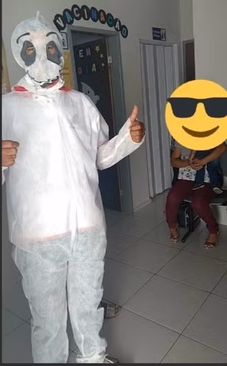 Một phiên bản lỗi của linh vật Bé Giọt Nước nhìn chẳng khác gì nhân vật "Whisper ghost" trong loạt hoạt hình nổi tiếng.