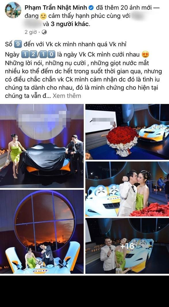 Mới đây trên trang cá nhân, đại gia Sài thành gây chú ý khi chia sẻ loạt ảnh kỉ niệm ngọt ngào 9 năm về chung nhà cùng vợ 2.