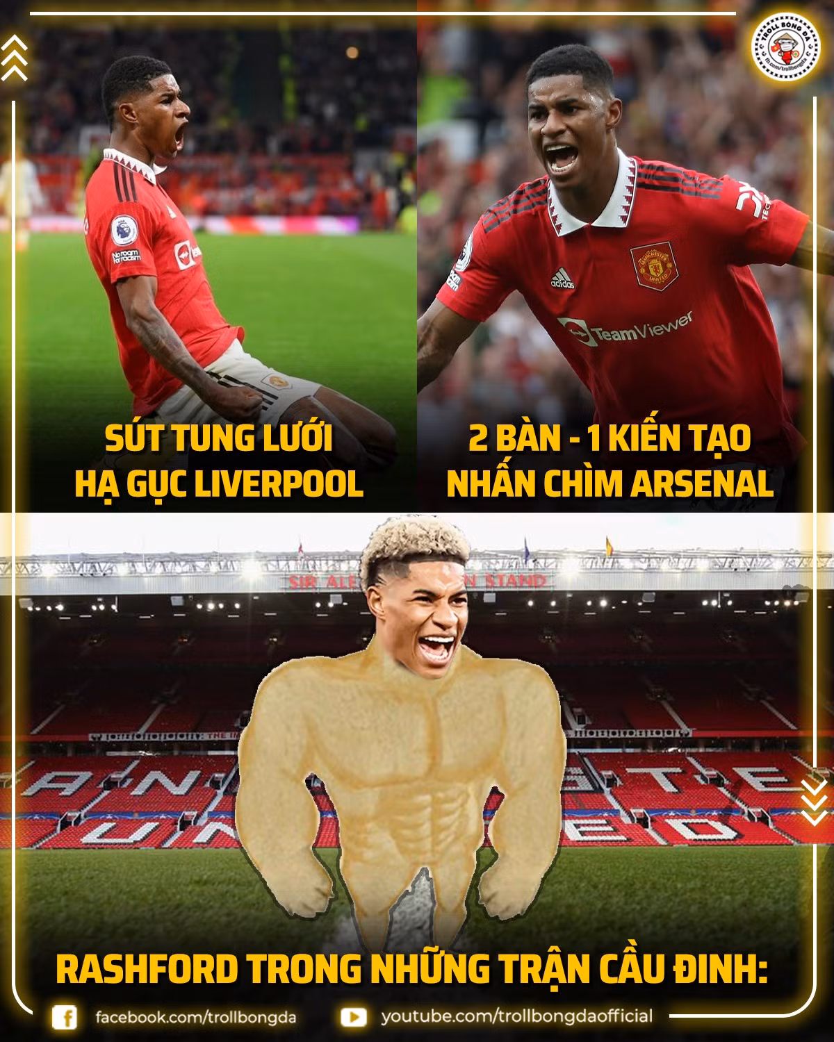 Rashford chính là cầu thủ được chú ý nhất đêm qua. Anh chàng khiến những ông lớn phải "quỳ" dưới chân Quỷ đỏ từ Liverpool hay mới nhất là Arsenal.