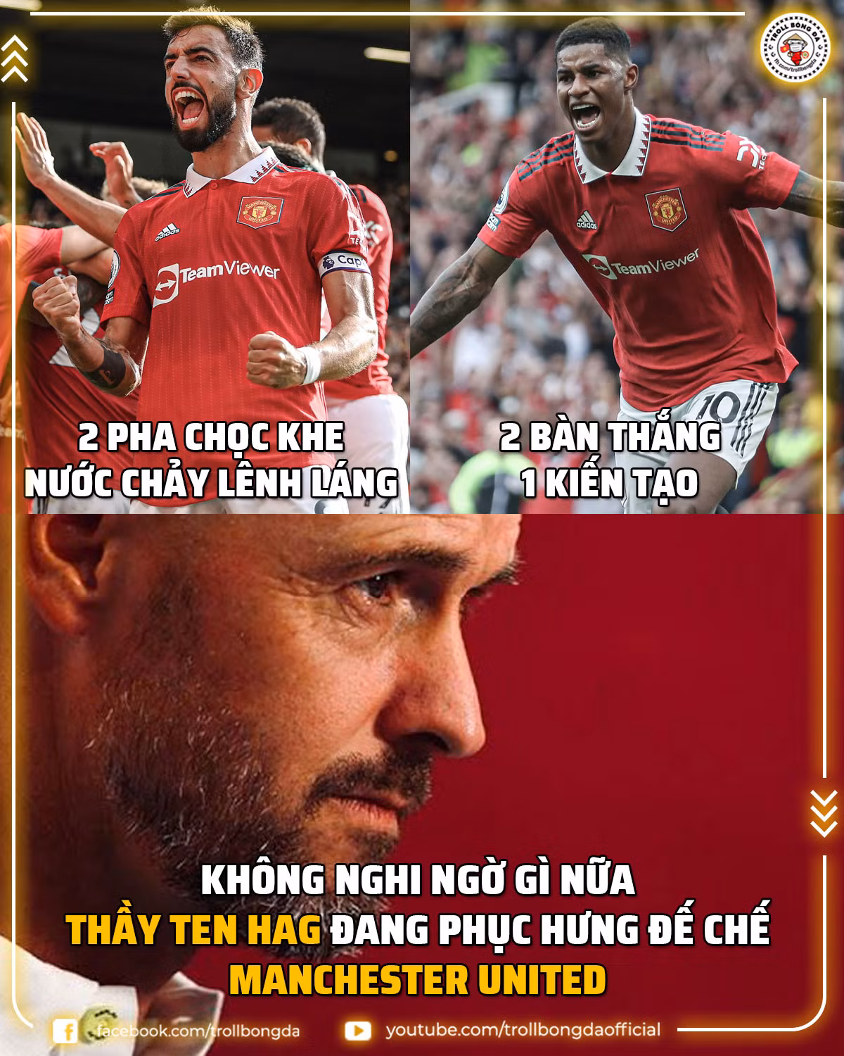 "Thầy 10" đang thành công trong đại công trình hưng thịnh lại Manchester United.