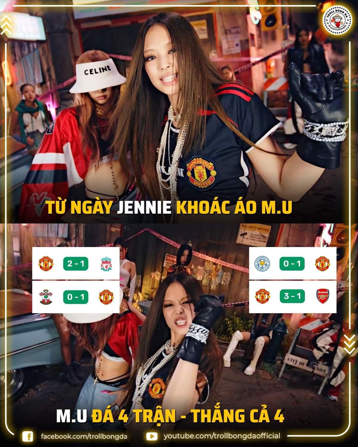 Fan Manchester United phát hiện ra thần tài mới. Không ai khác chính là Jennie của Black Pink.
