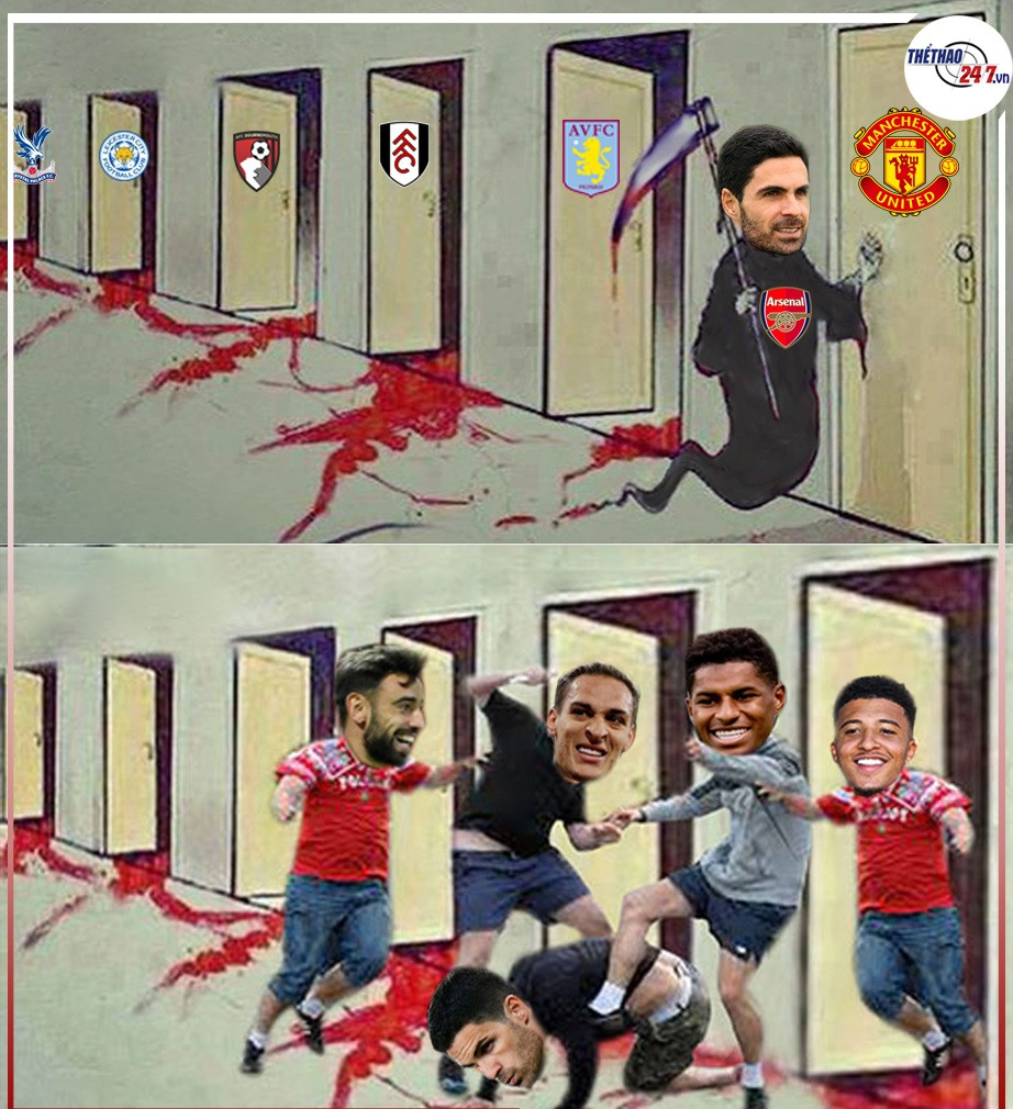 "Thần chết" Arteta thắng 5 trận đầu nhưng khi gặp Manchester United thì cái kết... đắng.
