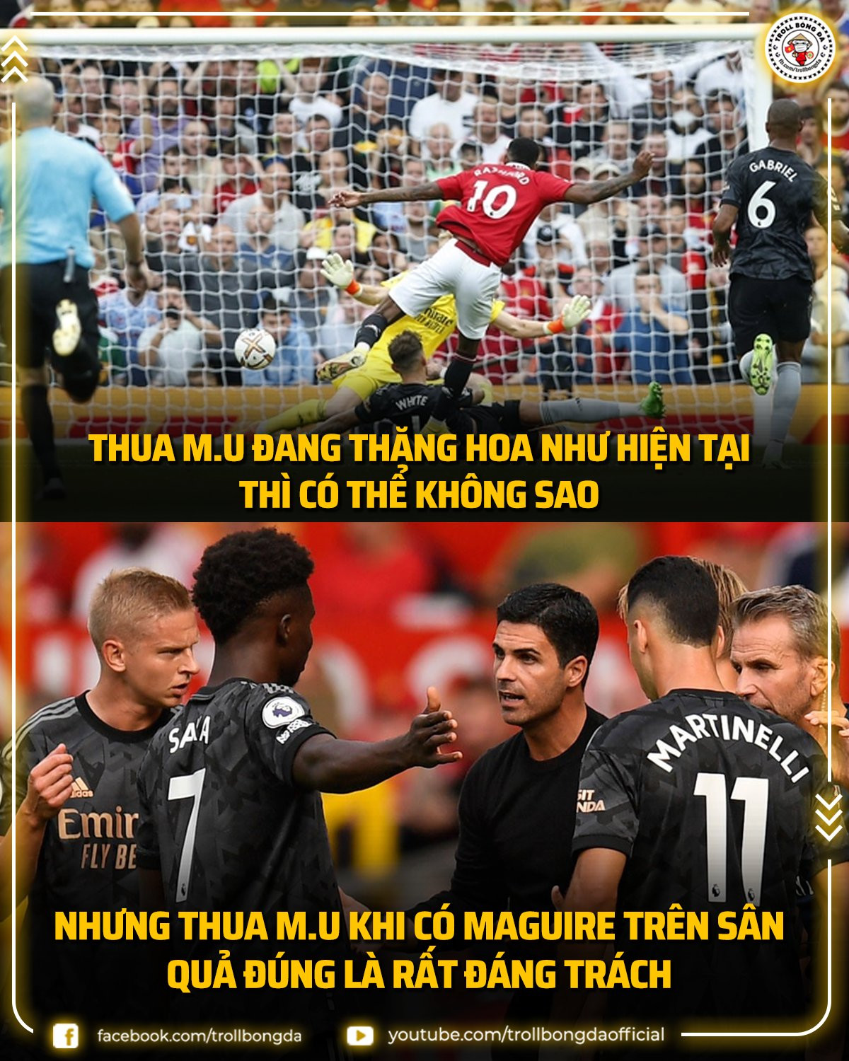 Khi có Maguire trên sân Arsenal còn không thắng được Manchester thì Arsenal đúng là chỉ nên tự trách mình.