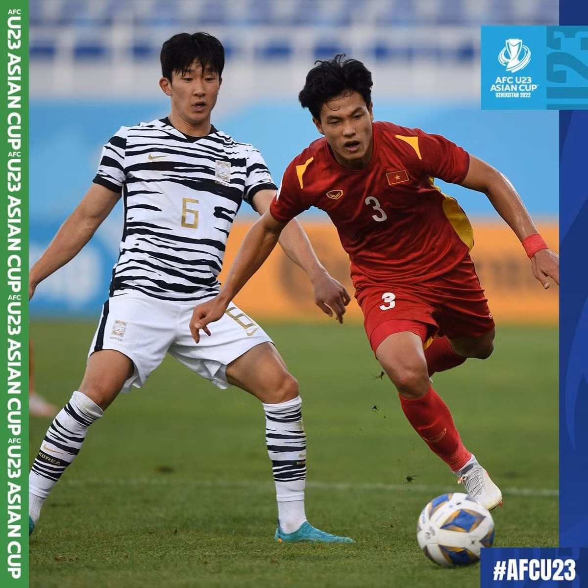 Không chỉ gây ấn tượng trên sân cỏ khi là tiền vệ phòng ngự xuất sắc của đội tuyển U23 Việt Nam, cầu thủ sinh năm 2001 còn ghi điểm với gương mặt điển trai, nụ cười tỏa nắng cùng chiều cao vượt trội 1m80.