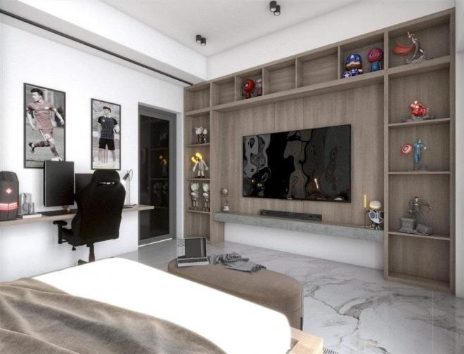 Trong số tài sản Hoàng Đức sở hữu, phải kể đến cơ ngơi của nam cầu thủ tại quê nhà Hải Dương.