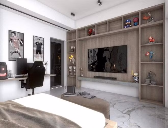 Trong số tài sản Hoàng Đức sở hữu, phải kể đến cơ ngơi của nam cầu thủ tại quê nhà Hải Dương.