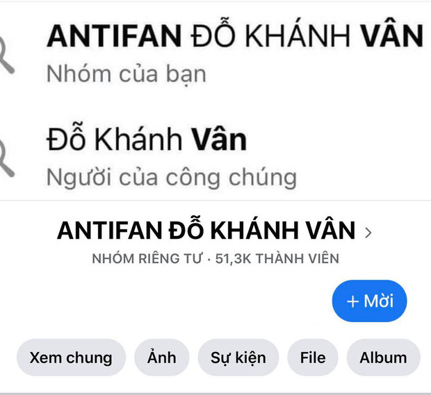 Group anti Khánh Vân được lập ra từ cuối tháng 11/2020 nhưng đến khi cô nàng bị ném đá tại Sao Nhập Ngũ thì mới thu hút đông thành viên tham gia.