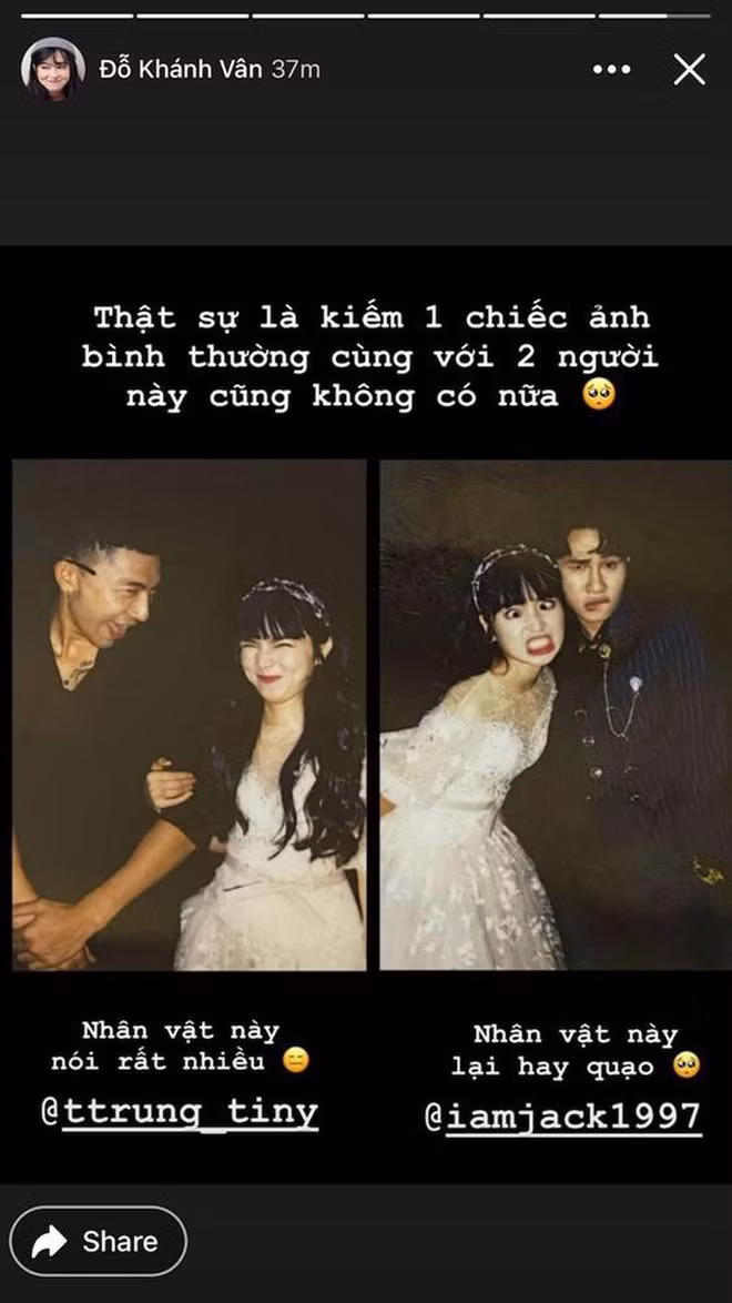 Ngoài ra nhân dịp sinh nhật Jack lẫn cả lúc MV lọt top 1 trending, Khánh Vân đều đăng ảnh tình cảm kèm lời chúc thân mật. Điều này khiến cho nhiều fan của Jack không hài lòng, họ cho rằng gái xinh đang "dựa hơi" nam ca sĩ và cố tỏ vẻ thân thiết để tạo sự chú ý.